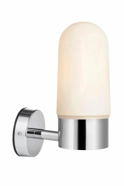 Outlet Markslöjd Væglampe ZEN, krom Krom/hvid