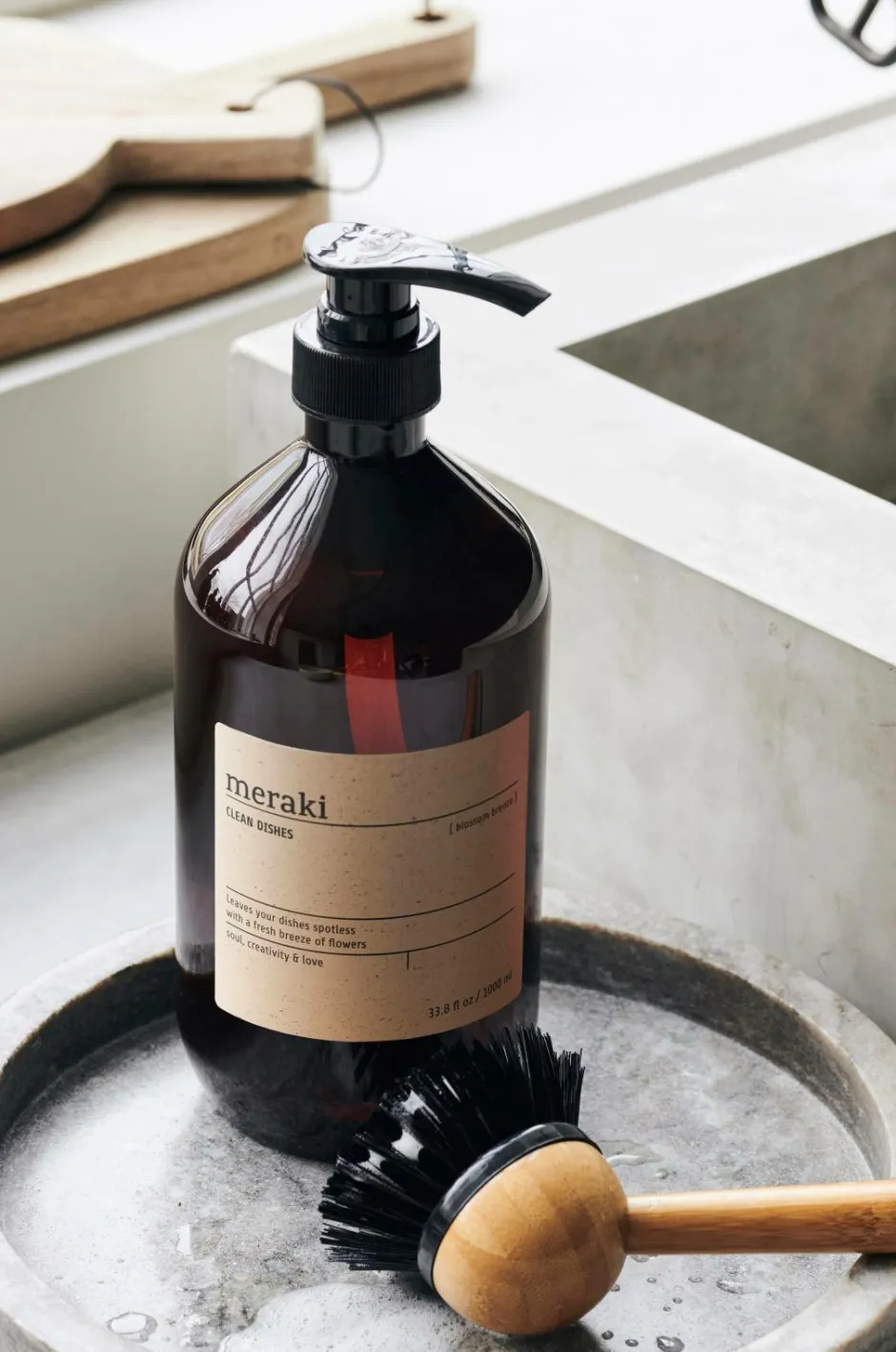 Best Meraki Blossom Breeze Dish Soap 1000Ml Brun