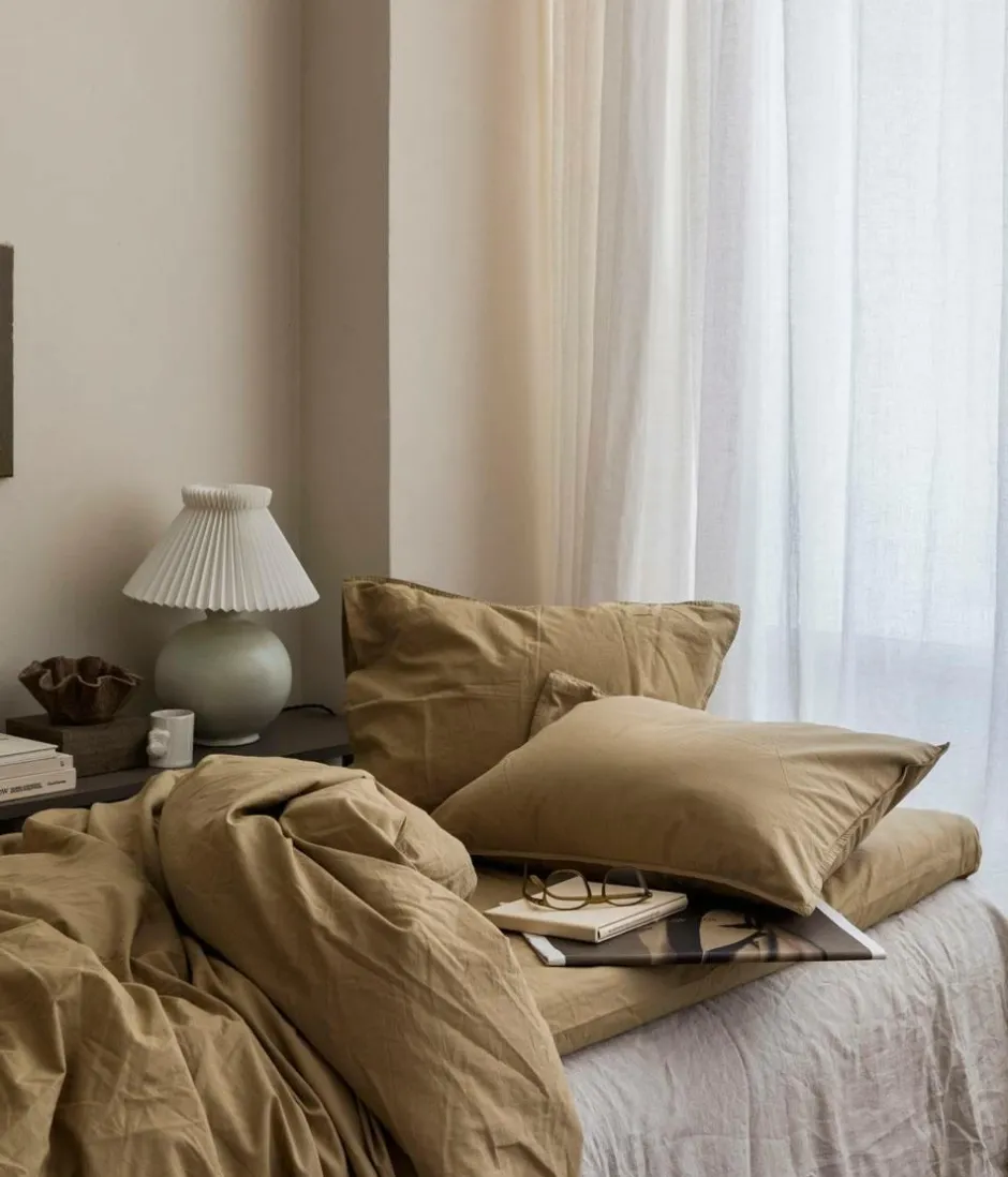 Clearance Midnatt Dynebetræk Bosco Olive Green