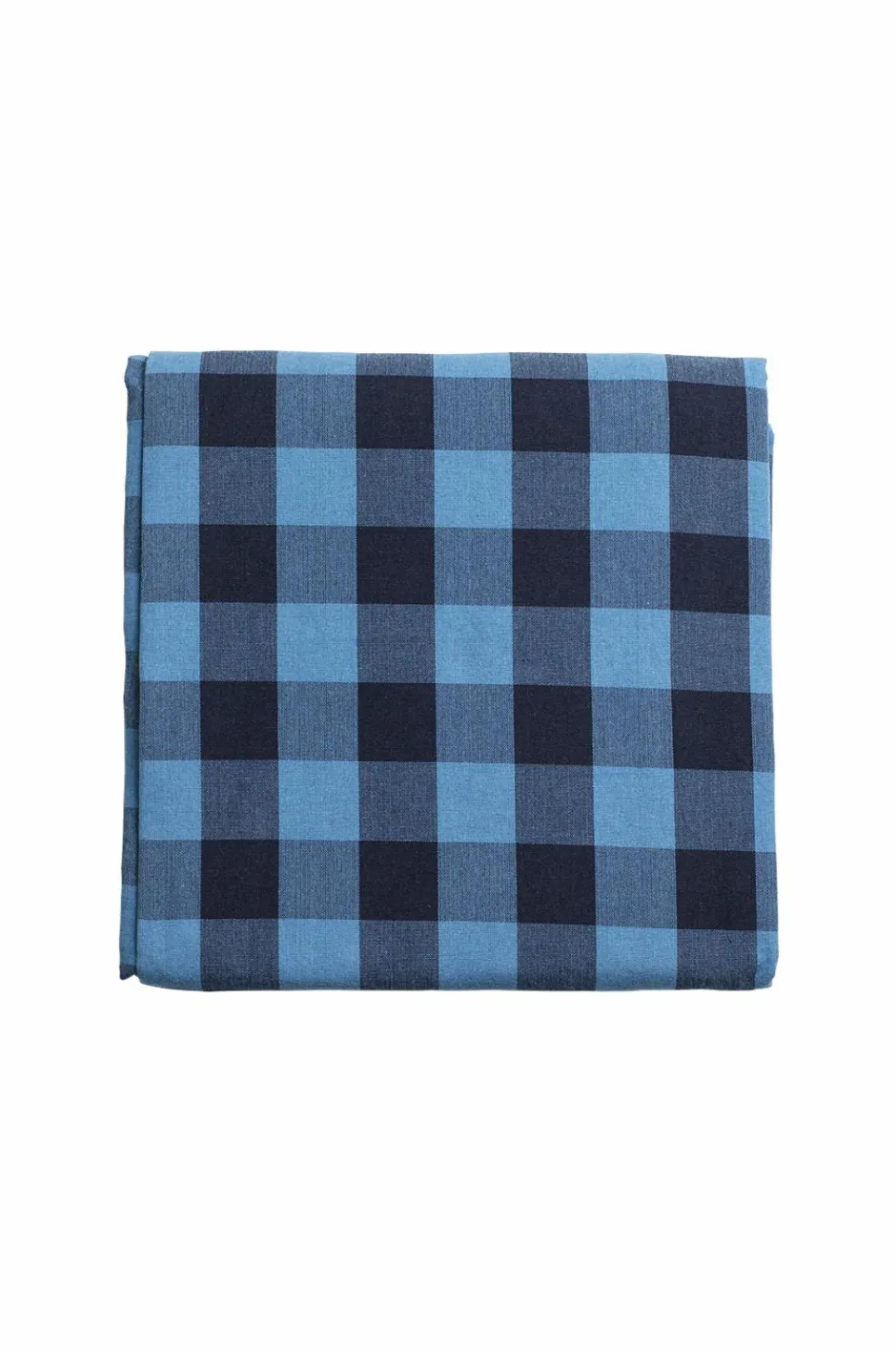 Clearance Midnatt Sengetæppe Gingham Blue