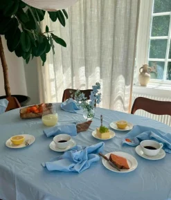 Midnatt Serviet sæt Josefin 4 stk Light Blue