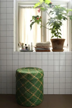 Online Mimou Bliss Check Kurv med låg L Grøn
