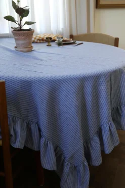Online Mimou Dug med flæse Stripe Blue