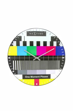 Hot NeXtime Vægur Testpage Dome Diameter 35 cm Multi/glas