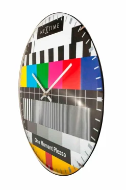 Hot NeXtime Vægur Testpage Dome Diameter 35 cm Multi/glas