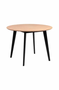 Best NORDFORM Roxby spisebordssæt med bord og 4 stole, 105x105x76 cm eg 40885 / sort