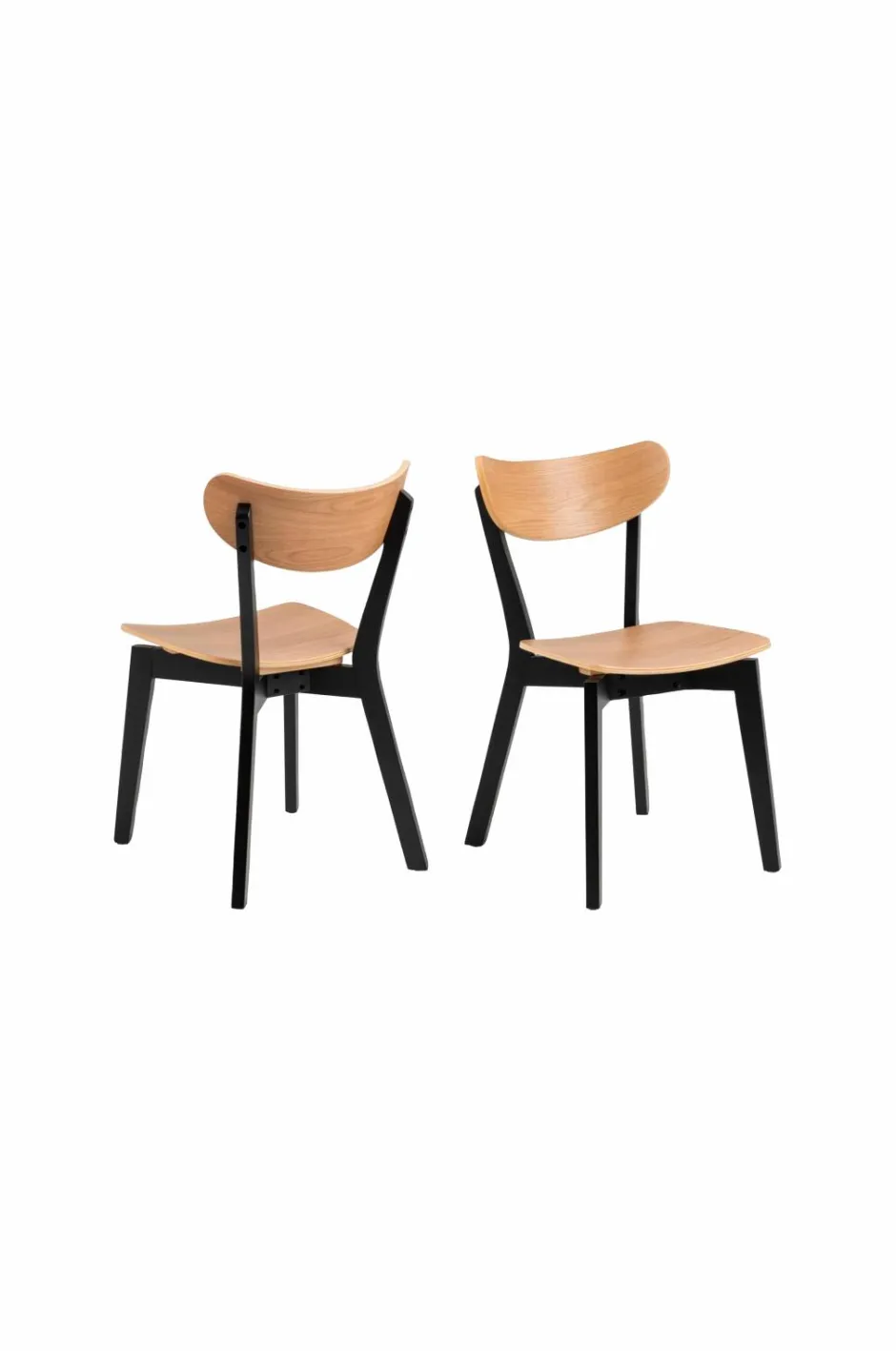 Best NORDFORM Roxby spisebordssæt med bord og 4 stole, 105x105x76 cm eg 40885 / sort