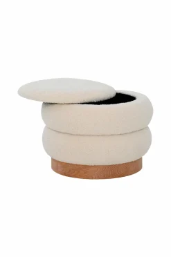 Online Nordic Furniture Group Puf med opbevaring Tilde Beige