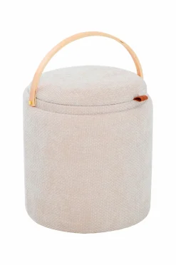 Nordic Furniture Group Puf med opbevaring Lykke Beige