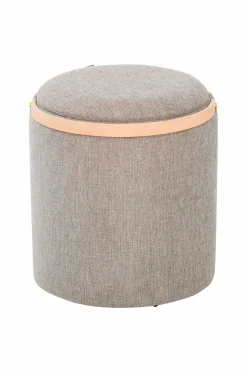 Discount Nordic Furniture Group Puf med opbevaring Lykke Gråbrun