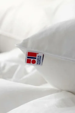 Discount Norsk Dun Pude 100 % andedun Lav Hvid
