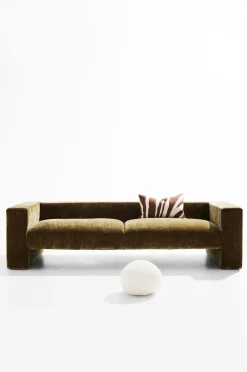 New Pastill Alan sofa 3pers Pistaciegrøn fløjl