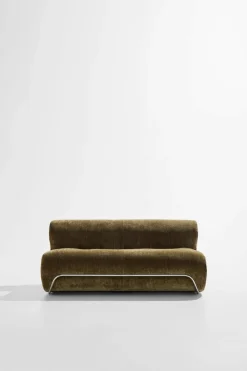 Online Pastill Archie 2-personers sofa Grøn fløjl