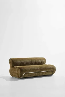 Online Pastill Archie 2-personers sofa Grøn fløjl