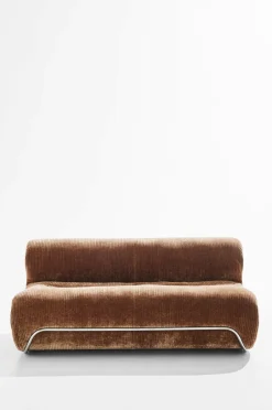 Sale Pastill Archie 2-personers sofa Mokkabrun fløjl