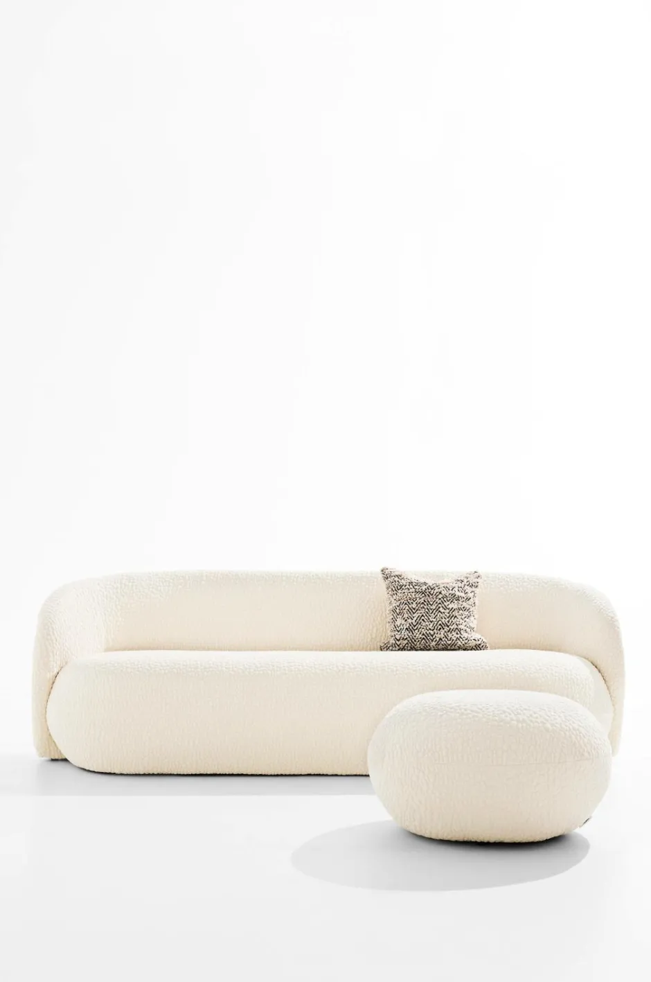 Online Pastill Bloom sofa 3 pers Cremet hvid
