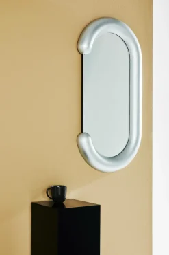 Discount Pastill Fred spejl 95x50 cm Nikkelpletteret messing