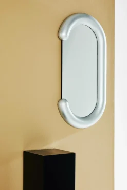 Discount Pastill Fred spejl 95x50 cm Nikkelpletteret messing