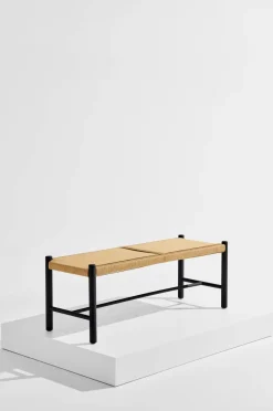 Discount Pastill Ines bænk Sortlakeret eg