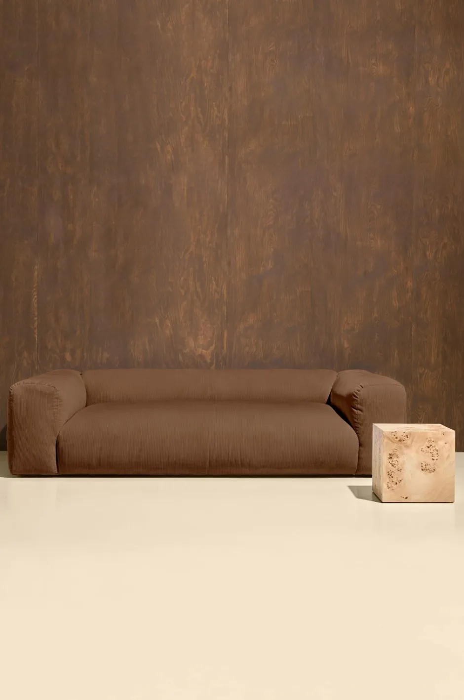 Best Pastill Wenju sofa 3 pers Mørkebrunt fløjl