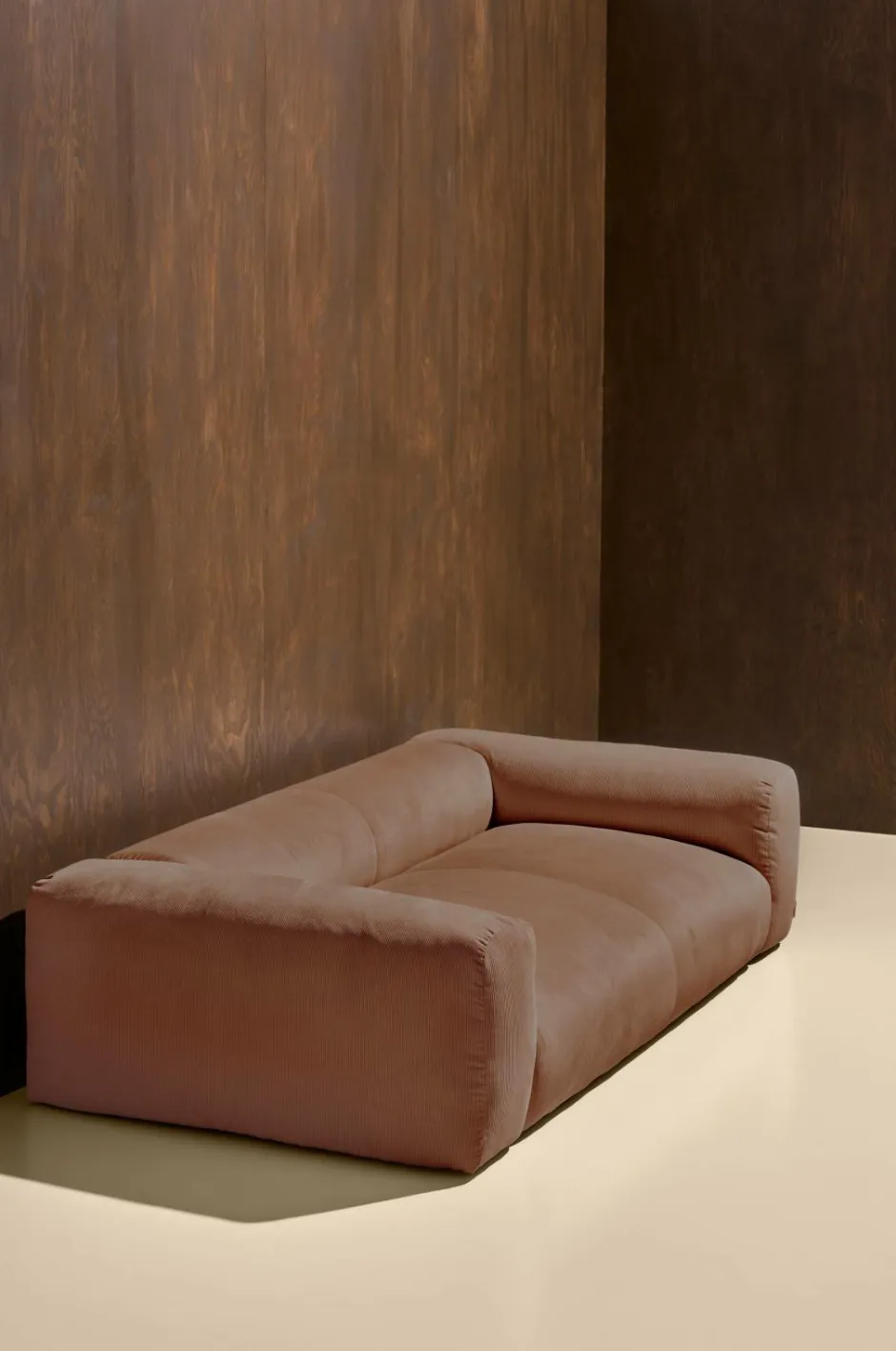Best Pastill Wenju sofa 3 pers Mørkebrunt fløjl