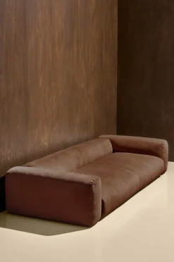 Discount Pastill Wenju sofa 4 sæder Mørkebrunt fløjl