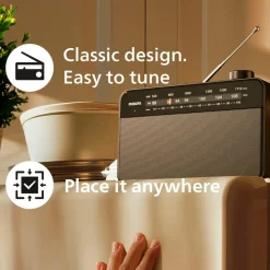 Philips Klassisk køkkenradio Net- eller batteridrevet No color