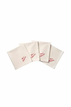 Clearance PICK A POPPY Serviet 4-pak Quote Rød