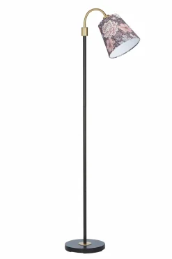 Outlet PR Home Gulvlampe Amy Flex 1 sort Dahlia Brun
