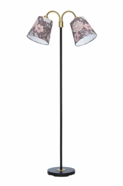 Clearance PR Home Gulvlampe Amy Flex 2 sort Dahlia Brun