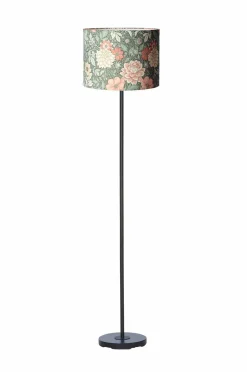 Outlet PR Home Gulvlampe Amy sort Dahlia Grøn