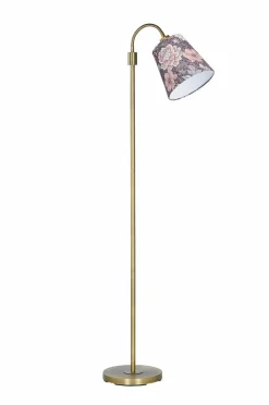 Best PR Home Gulvlampe Amy Flex 1 messing Dahlia Brun