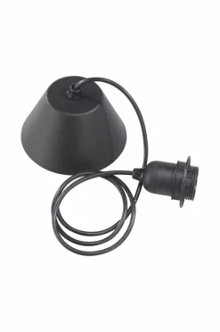 Discount PR Home Loftophæng Base sort ledning 2,1 m Black mdf/metal