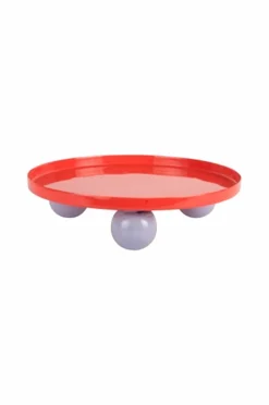 Best Present Time Bakke Dobbelt Funky Round Large Knaldrød m. blød lilla