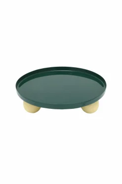 Clearance Present Time Bakke Dobbelt Funky Round Large Retrogrøn og blød gul
