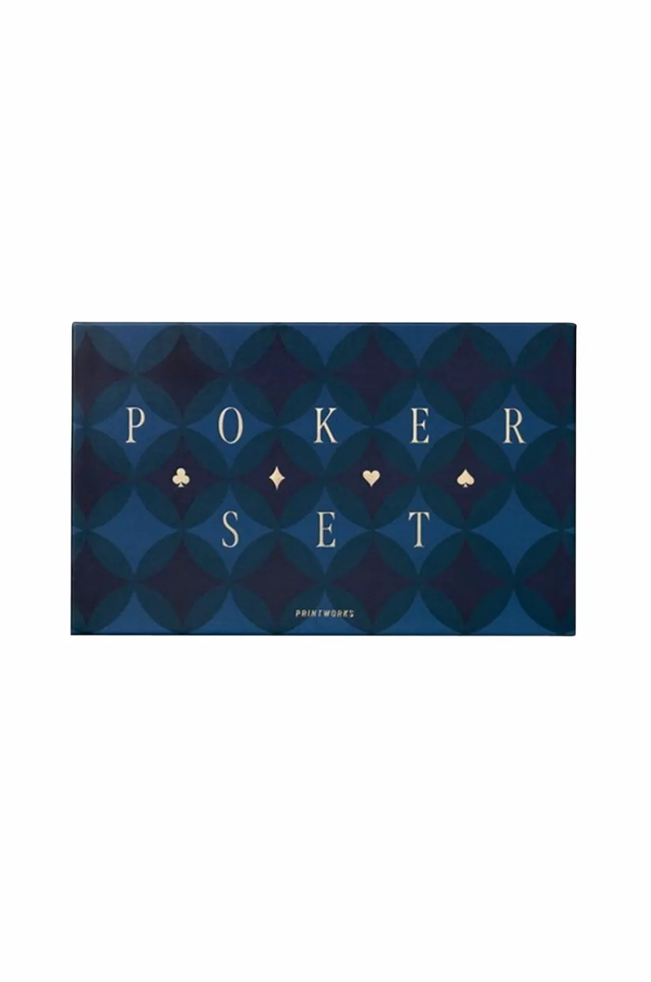 Outlet PRINTWORKS Klassisk - Pokerkunst, Diamanter Mørkeblå