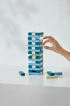 PRINTWORKS Spil - Tumbling Towers, /blå Grøn