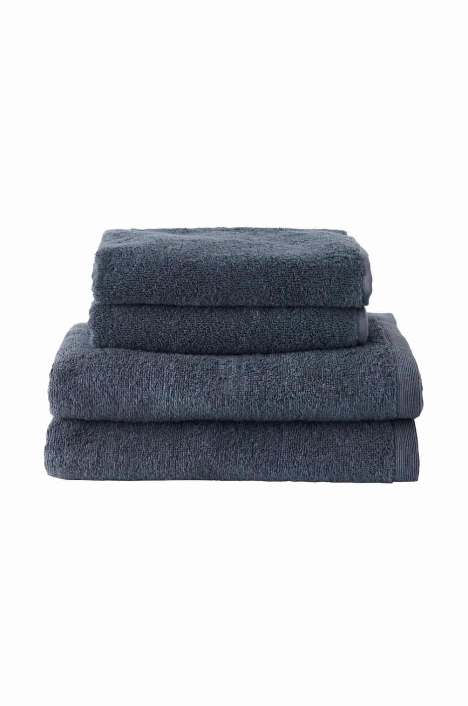 Outlet Pure Sæt med frottéhåndklæder Soft 4 dele Gråblå