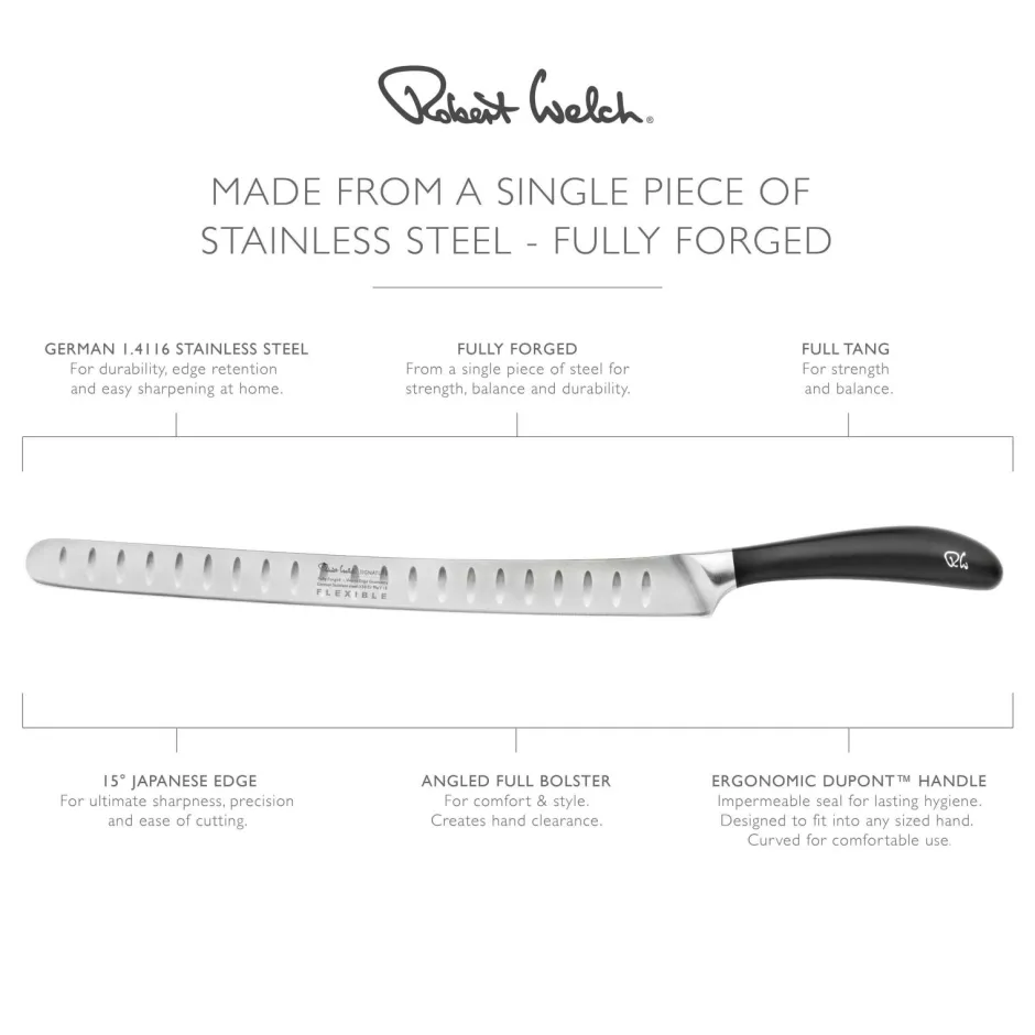 Robert Welch Fleksibel skærekniv Signature 30cm/ 12 Sort/stål