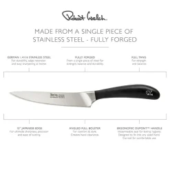 Best Robert Welch Køkken/værktøjskniv Signature 12cm/ 4.5 Sort/stål