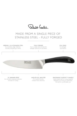 Sale Robert Welch Kokkekniv Signature 18cm/ 7,5 Sort/stål