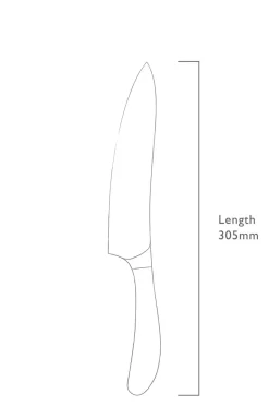 Sale Robert Welch Kokkekniv Signature 18cm/ 7,5 Sort/stål