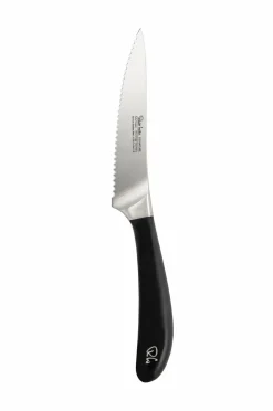 Robert Welch Utility Knife Serrated Signature 12cm/ 4,5 Sort/stål