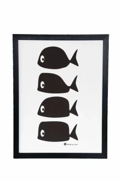 Online Rotor design Plakat Whale Multi Hvid