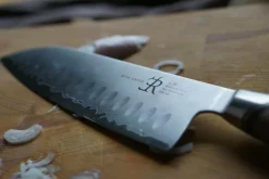New Ryda Knives Santokukniv 18cm brun/stål