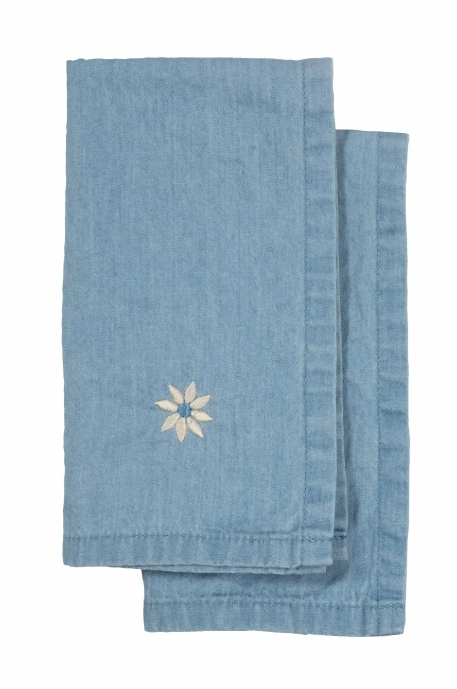 Clearance Sagaform Eden køkkenhåndklæde i denim, 2 stk. Blå