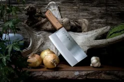 New Satake Kniv Chopper / Kinahacka Wood Brun