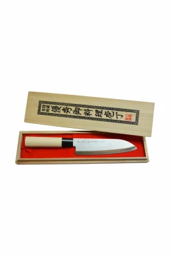 Best Satake Kokkekniv Houcho Santoku i balsaboks Træ/rustfrit