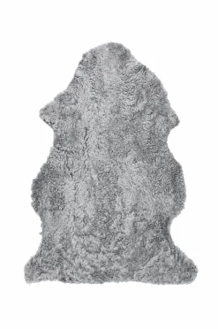 Discount Skinnwille Fåreskind Curly Charcoal grey silver