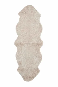 Clearance Skinnwille Fåreskind Curly Dobbelt Sand